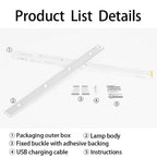 LED Cabinet Night Light Motion Sensor Wireless Ultra Thin Under Cabinet Lamp For Kitchen Bedroom Wardrobe Indoor Lighting