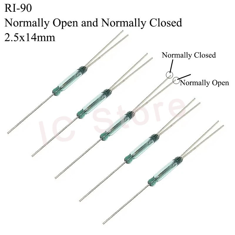 100PCS Magnetic Reed Switch Sensor GPS-11 GPS-14A GPS-14B MKA07101 MKA10110 MKA17101 Normally Open Normally Closed NO NC