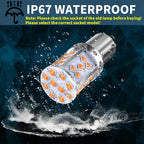 2pcs LED P21W 1156 BA15S PY21W BAU15S 3030 35SMD Bulb Canbus Free T20 7440 W21W Lamp For Car Turn Signal Light Backlight Orange