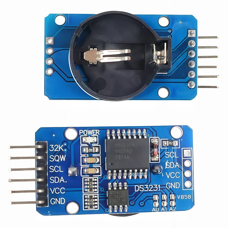 DS3231 Module with Battery, DS3231 AT24C32 IIC Module Precision Clock Module (Without Battery) DS3231 Memory Module