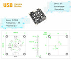 5MP 1080P 30fps Raspberry Pi OV5640 OV5648 Mini USB Camera Module with IR LED H.264 Video Compression CMOS Sensor