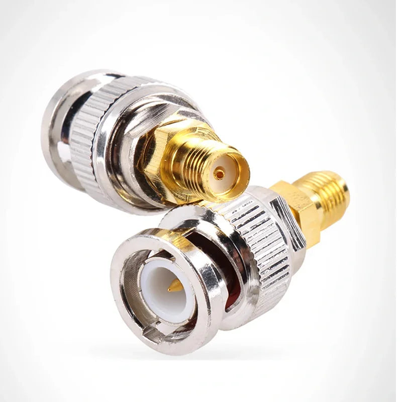 5/20/100PCS BNC Male to SMA Female Adapter RF Coaxial Converter SMA Female to BNC Male Goldplated Straight Antenna Connector
