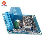 DC 5V 12V 24V Voltage Detection Module Relay LED Digital Display Circuit Monitoring Module Voltage Range 0-99.9V