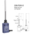 CNTD Micro Limit Switch C6N Series C6N‑101 C6N‑102 C6N‑111 C6N‑121 1NO1NC 10A 250V IP67 Waterproof For Automated Machinery