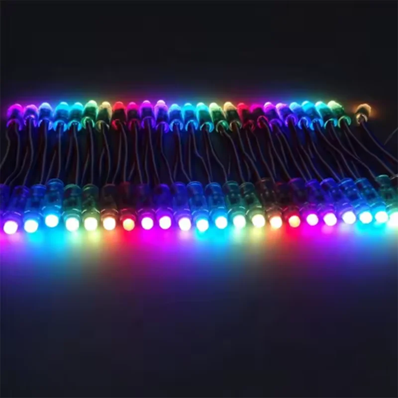 2026 50pcs WS2811 2811 IC RGB Full Color 12mm Pixels Digital Addressable 5V Dream Color LED Pixels Module IP68 Waterproof Light