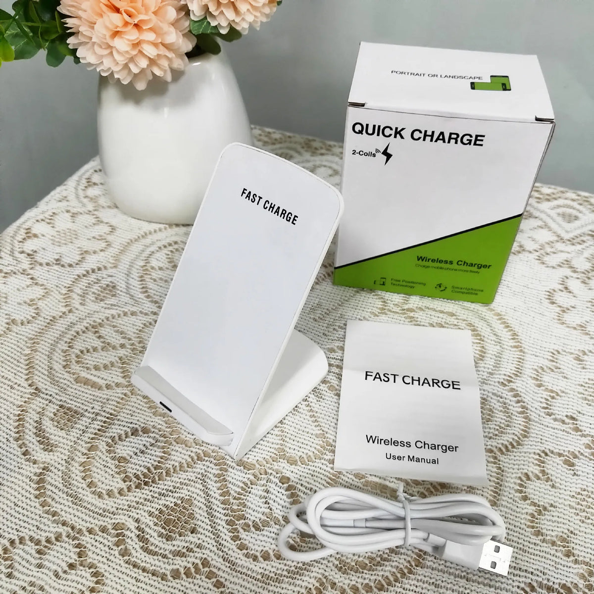 30W  Wireless Charger Stand For IPhone17 16 15 14 13 12 Pro Max 11 XS XR X 8 Samsung S23 S22 Type C Fast Charging Dock Station