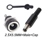 10/50/200Pcs DC-022B DC Power Socket 5.5x2.1/2.5mm Panel Mount Female Jack Socket  DC Connector DC022B