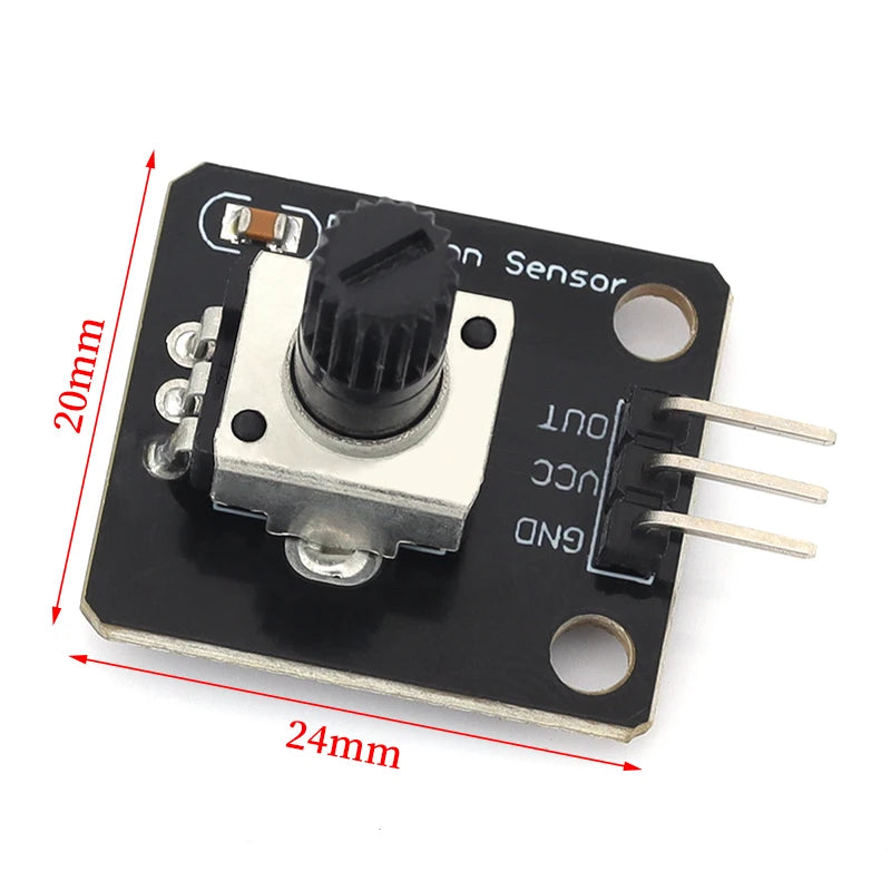 MGQH 360 Degrees Rotary Encoder Module For Arduino Brick Sensor Switch Development Board KY-040 With Pins