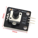 MGQH 360 Degrees Rotary Encoder Module For Arduino Brick Sensor Switch Development Board KY-040 With Pins
