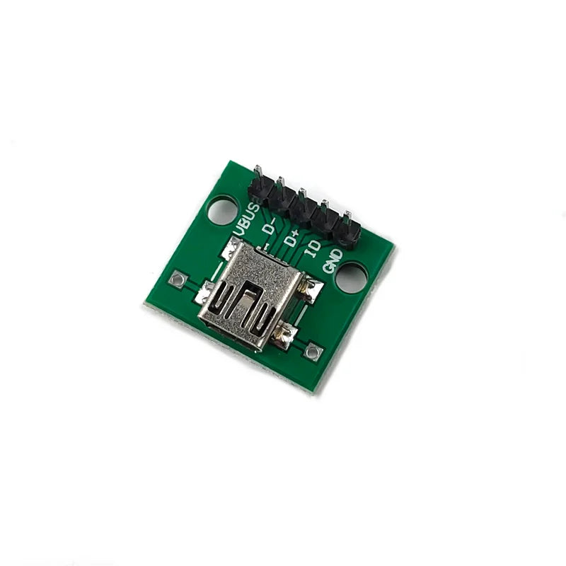 5pcs USB 2.0 Micro Mini A Female/Male USB B to 2.54mm Pin Header PCB Breakout Board Converter Adapter