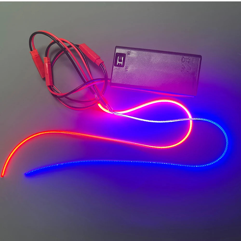 3V 110mm 190mm 300mm LED COB Filament Flexible Battery Lamp White Green Ice Blue Pink Retro Edison Bulb Parts LED Diode Decor