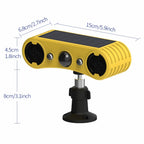 129Db Solar Sound Light Motion Sensor Alarm Built in 13Different Siren LED Lamp Solar Infrared Induction Alarm