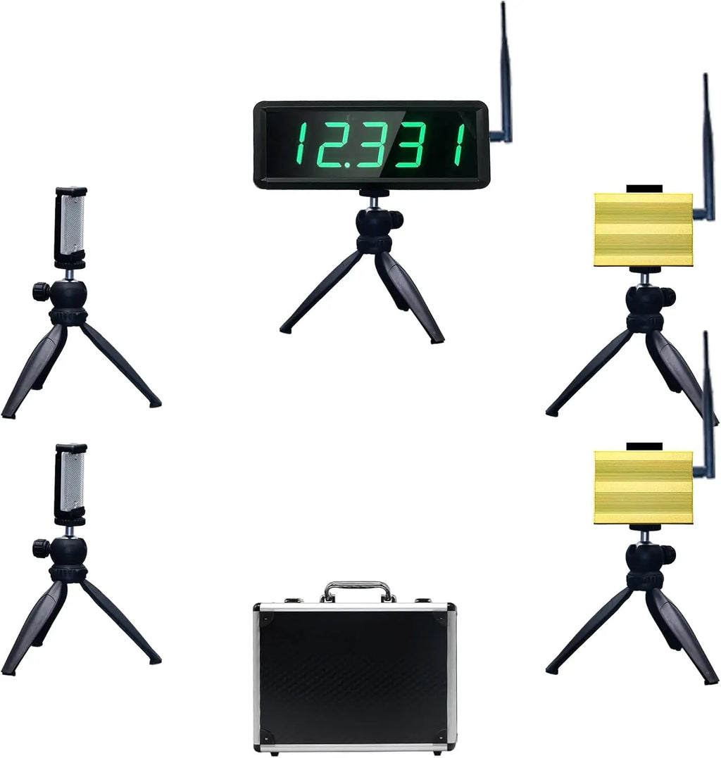 GANXIN Wireless Laser Timer for Sprints Race Clock Racing Timer With  Battery Powered