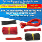 200PCS Wire Jumper Welding Wire Electronic Connecting Wire Double-Ended Tinned 5/0.8 22/24AWG 50/150mm