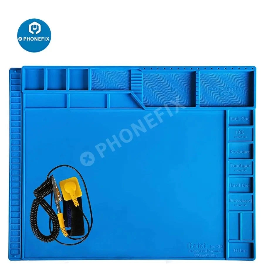 Silicone Soldering Mat Desk Platform for BGA Welding Station Solder Iron Phone PC Repair Magnetic Heat Insulation Pad S-180