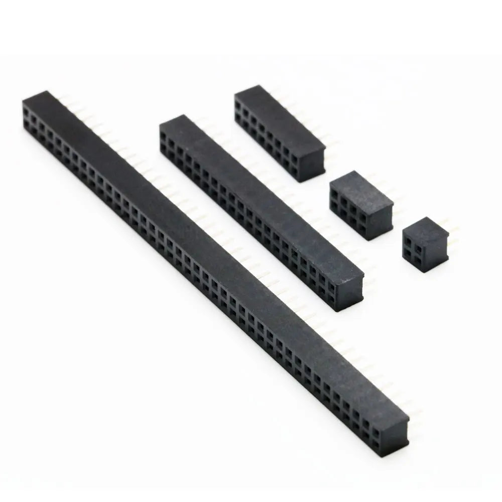10PCS Pitch 2.0mm Double Row Pin Female Header Socket 2*2P/3/4/5P/6/7/8/ 9/10P/11/12/13/14/15P/16/17/18/20P/40P 80Pin Connector