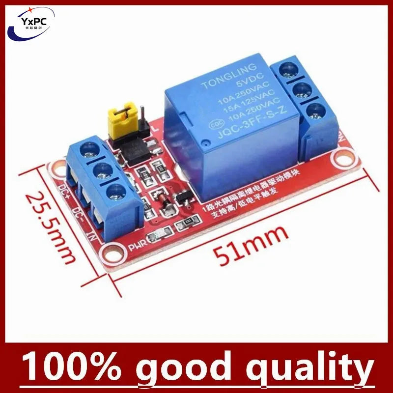 1pcs 5V 9V 12V 24V singlechip One 1 Channel Relay Module Board Shield with optocoupler Support High and Low Level Trigger