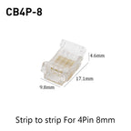 SMD Crystal Joint 2 3 4 5Pin LED Wire Connectors Solderless For 5mm 8mm 10mm Quick Terminal Block Strip Light Wire Connection