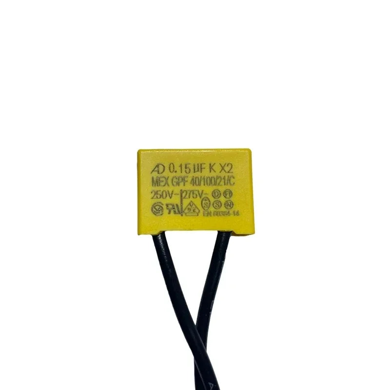 5PCS AD K X2 Safety capacitance Tape line 0.1uF 0.15uF 0.22uF 0.33uF 0.47uF 250V-275V Housing Flexible wire safety capacitor