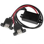 12V 24V 36V 48V 60V 72V Buck to 5V 3A USB Step Down Power Converter Car Auto Phone Motorcycle Charger Adapter 11V-90V