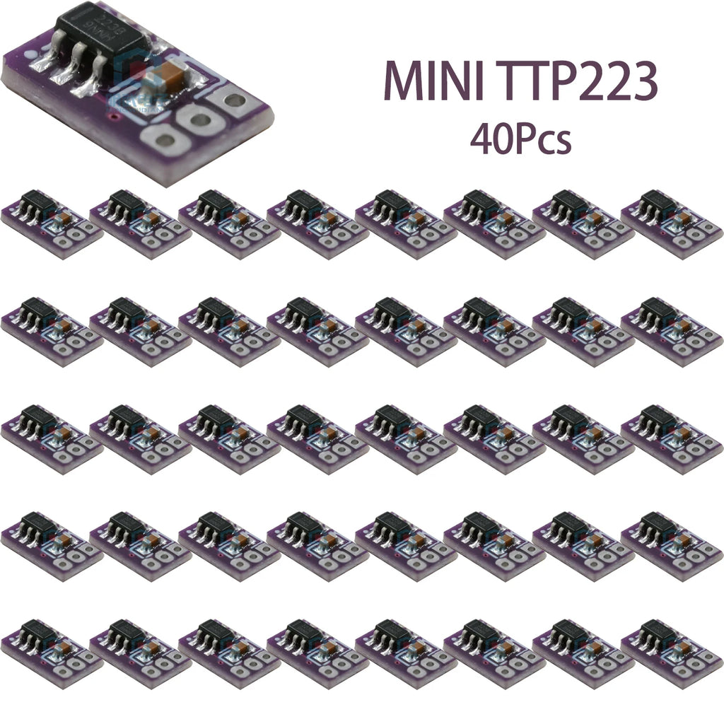 10/20/40Pcs MINI TTP223 Miniature Touch Sensor Module Ultra Compact Board for Figurine and Model Light Decoration