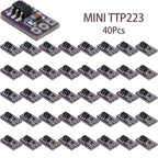 10/20/40Pcs MINI TTP223 Miniature Touch Sensor Module Ultra Compact Board for Figurine and Model Light Decoration