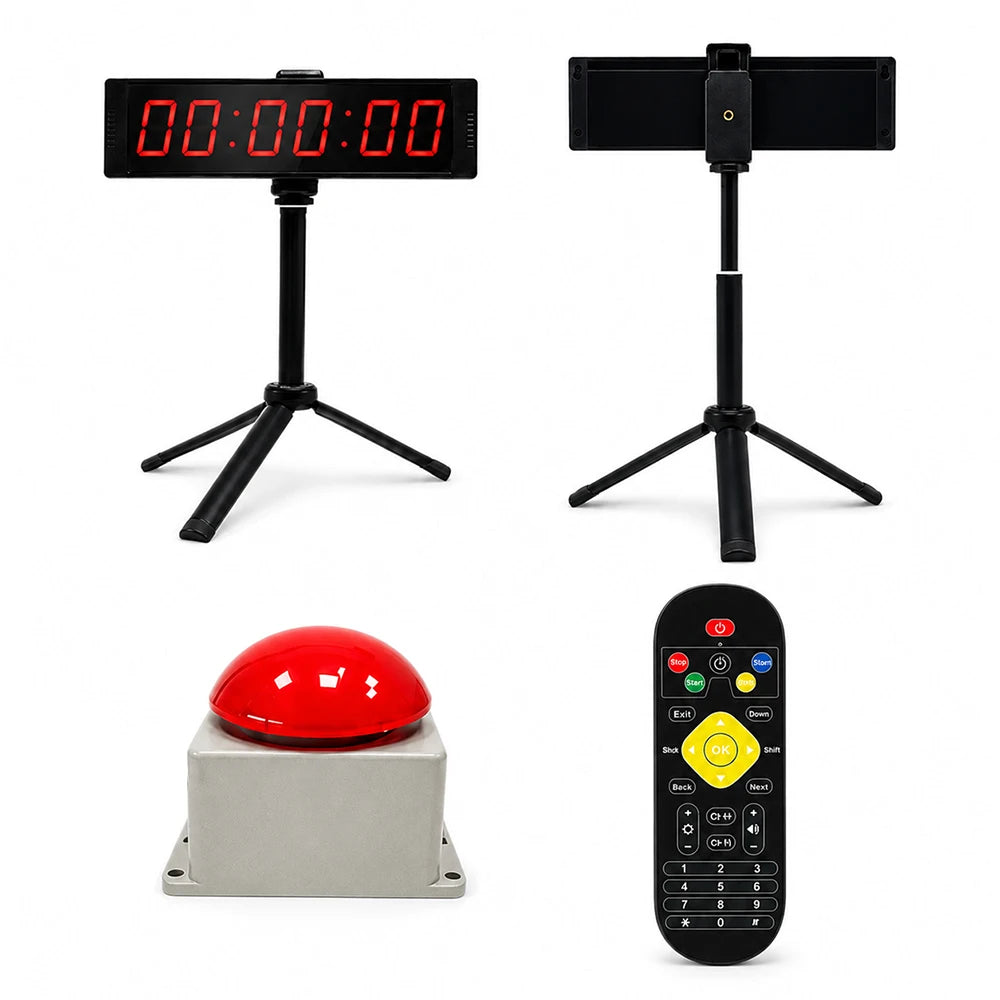 Gym Timer Clock for Home Fitness with Timer Button Large Digital Stopwatch Countdown Clock 12/24H Digital Wall Clock