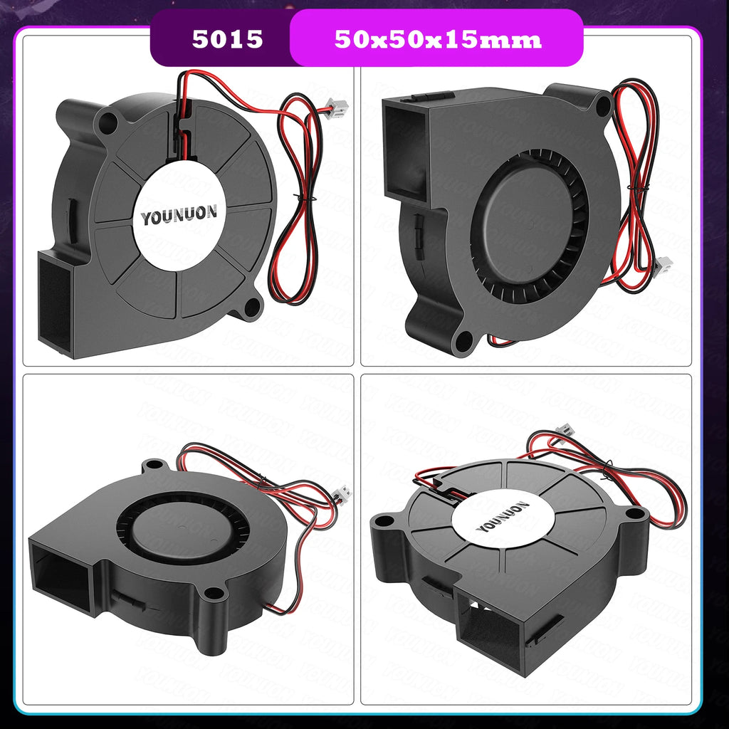 2PCS 5V USB Brushless Blower Cooling Fan USB Ventiliator Computer Case Cooler  PBT CPU Radiator USB Fan PC USB Gadgets