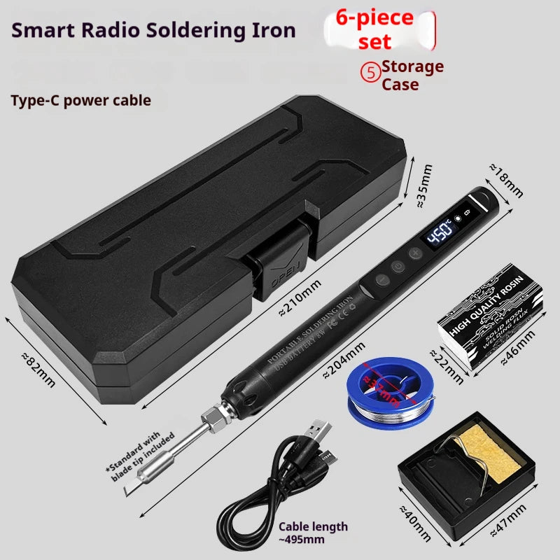 KANOYU Wireless solder iron usb charging portable digital display intelligent lithium battery for small home maintenance
