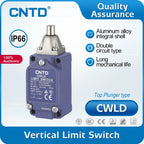 CNTD All new upgrade CWLD Heavy Duty Limit Switch IP66 DPDT 10A 380VAC Top Plunger Double-Break Aluminum Alloy Housing