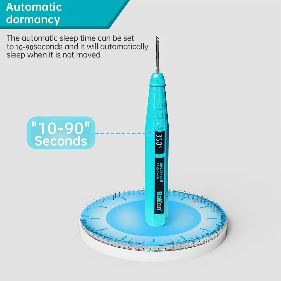 Bakon BK210S Electric Iron Solder USB Charging Portable Adjustable Temperature Auto Sleep Repair Tools Usb Паяльник C210s