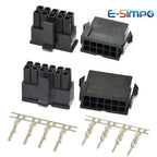 10Sets Molex 3.0mm Dual Row 2*1/2/3/4/5/6/7/8P Male Female Aerial Mating Connector (43025 Plug+43020 Female Housing+Terminal)