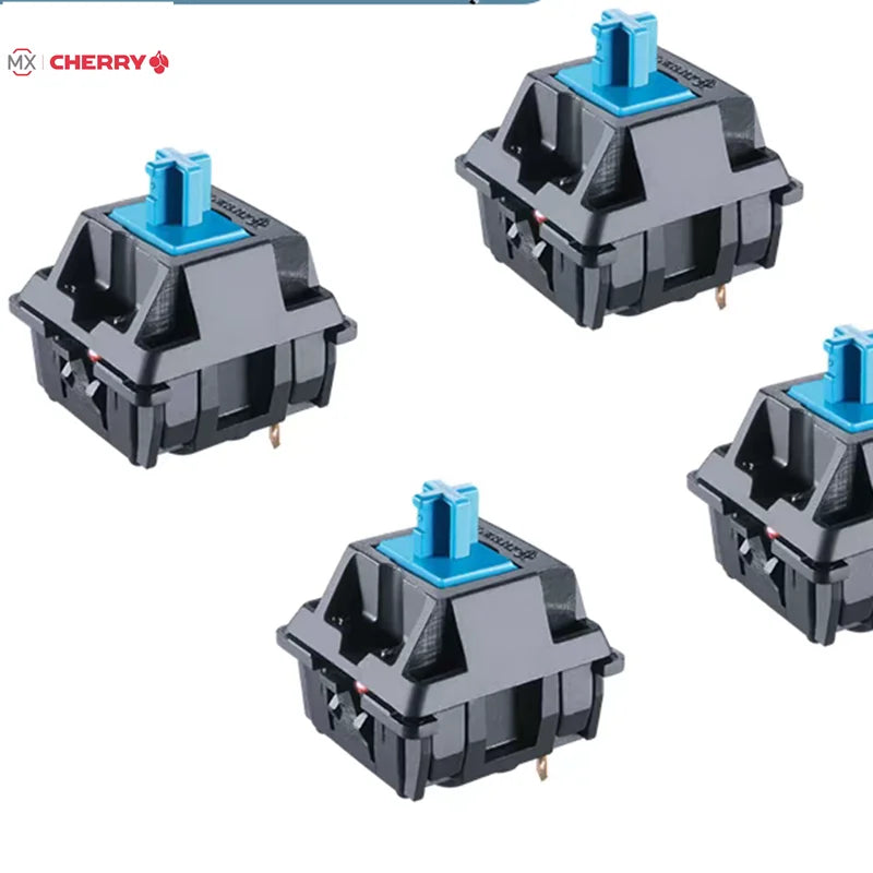 Original Cherry MX Mechanical Keyboard Switches Click Linear Tactile Red Brown Blue Silver Switch 3 Pin Black Shell For PC Gamer