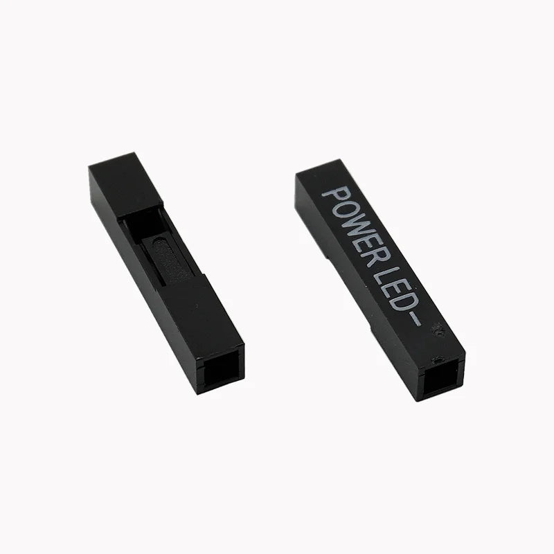 100/1000pcs 2.54mm 1P DuPont Plastic Shell Printing Font POWER SW / POWER LED+ / POWER LED- Wiring Terminal Housing Connector