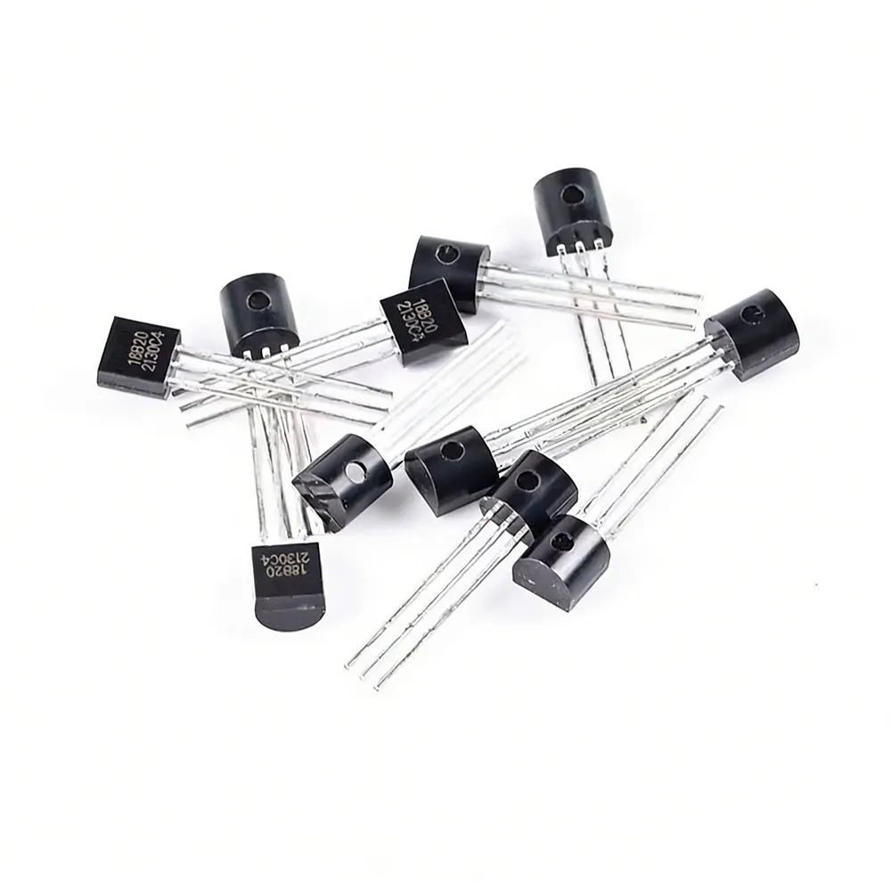 5-100pcs DS18B20 DS18B TO-92 Chip Programmable Digital Thermometer Temperature Sensor Temperature Acquisition TO-92