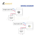 Bathroom Mirror Lamp Built-in Touch Sensor Switch DC 12V 24V 5A LED On/Off Dimmer Single Dual CCT Color Strip Light Controller