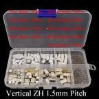 1Box SH 1.0MM/JST 1.25mm/ZH 1.5mm/PH 2.0mm/XH2.54mm/VH 3.96mm Male Plug Female Socket Housing Crimp Terminal Connector Kit
