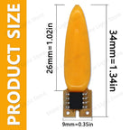 LED Flash Flame Candle Edison Light Bulb 3V LED Light 2-Mode Diode Birthday Party Decoration Light Bulb Accessories 1800K