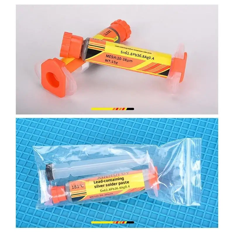 Lead-containing And 181-degree Silver-bearing Solder Paste For Syringe Soldering Applied In SMT (Surface Mount Technology) Chip