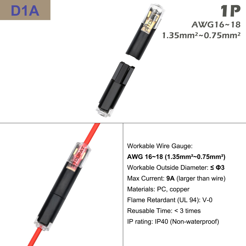 Quick Wire Connector Pluggable Locking Buckle Terminal Block Universal Compact Electrical Cable Jointer for LED Strip Car DIY