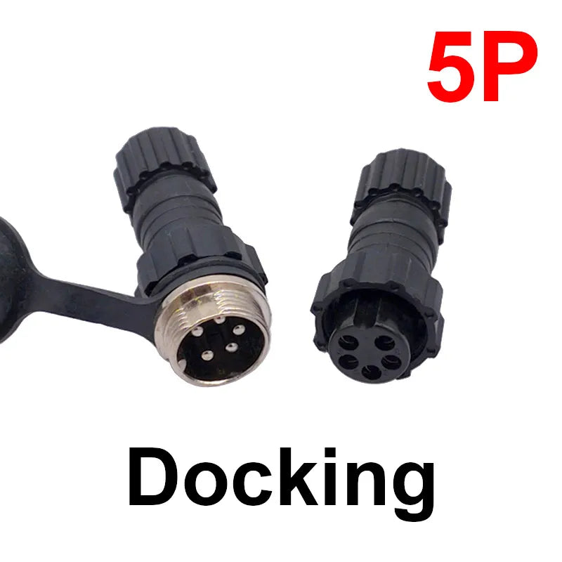 GX16 M16 Waterproof Circular Connector 2 3 4 5 6 7 8 9 10 Pin Back Nut Docking Male Female Plug Socket Cable Panel Mount Outdoor