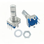 5pcs 20Position Incremental 360 Rotary Encoder Knob Button Switch EC11 Arduino Digital Potentiometer 15/20mm Plum Half Shaft