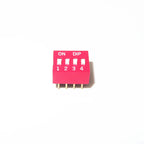 10PCS Slide Type Switch Module 1 2 3 4 5 6 7 8 9 10 12 Bit 2.54mm Position Way DIP Red Pitch Toggle Switch Red Snap Switch