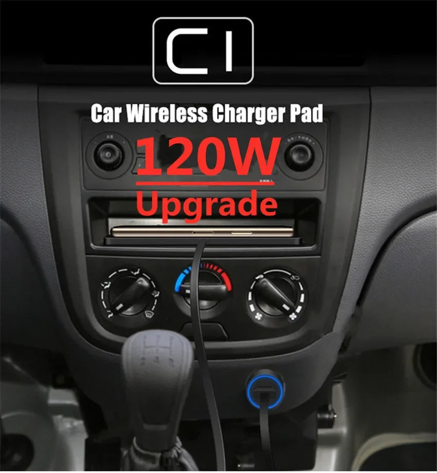 Wireless Charger Car Silicone Pad Stand For iPhone 17 16 14 13 12 Xiaomi Samsung Huawei Mobile Phone Fast Car Wireless Charging