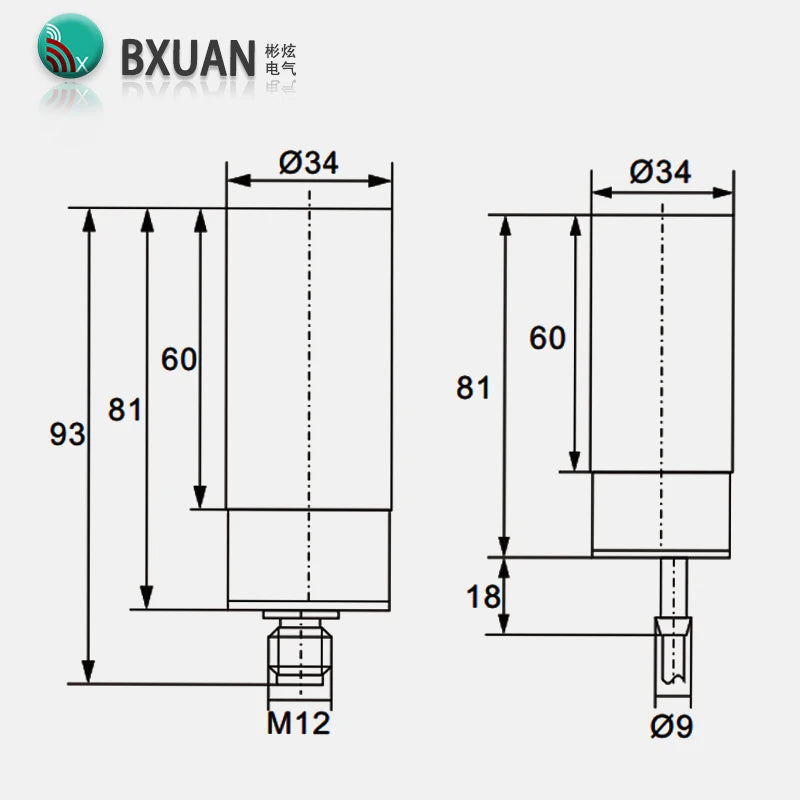 Feed Sensor M30 12-24VDC/20-250VAC Capacitive Proximity Sensor DC 3-WIRE AC 2-WIRE Switch Sensor