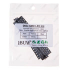 100pcs Green Blue White 5colors Each 20pcs 5730 5050 3528 1210 1206 0805 0603 0402 SMD LED Diode Kit Red  Yellow