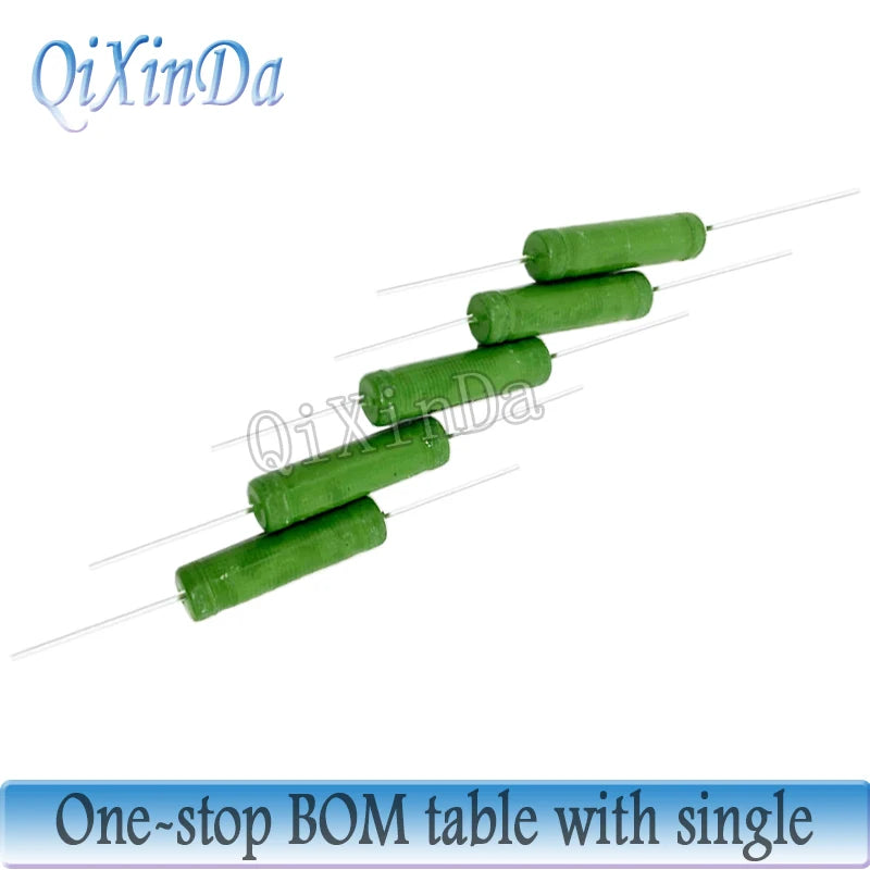 50PCS/Lot RX21 10W Wire Wound 5% Resistance 1R 10R 1K 5.1K 10K 12K 15K 20R 33R 27R 47R 510R Resistor RX21-10W 1 10 100 Ohms
