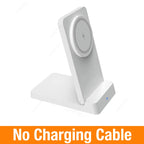 Magnetic Fast Wireless Charger Station For Magsafe iPhone 16 15 14 13 12 Pro Max Desktop Foldable Smartphone Charging Stand Dock