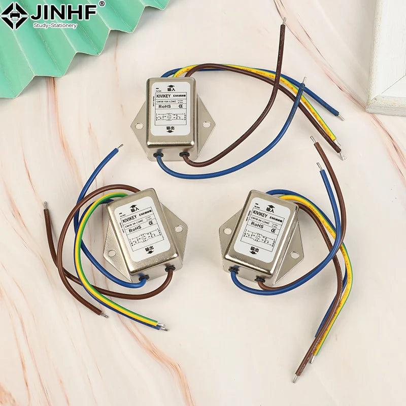Anti-interference AC 220V power supply filter EMI line audio purifier CW1B-L 3A6A 10A Power EMI Filter CW1B-10A-L(040) CW1B-6A-L