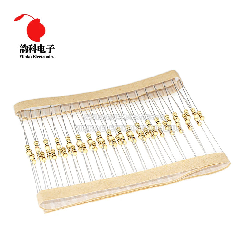 100PCS 1/4W Carbon Film Resistor 5% 0.25W 0R-22M 0 10 100 120 150 220 270 330 470 1K 2.2K 4.7K 10K 100K 470K 1M 10M 20M ohms